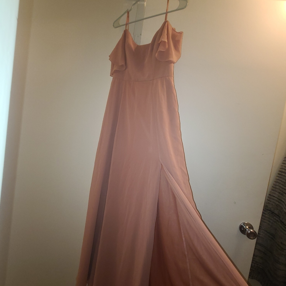 Coral long dress